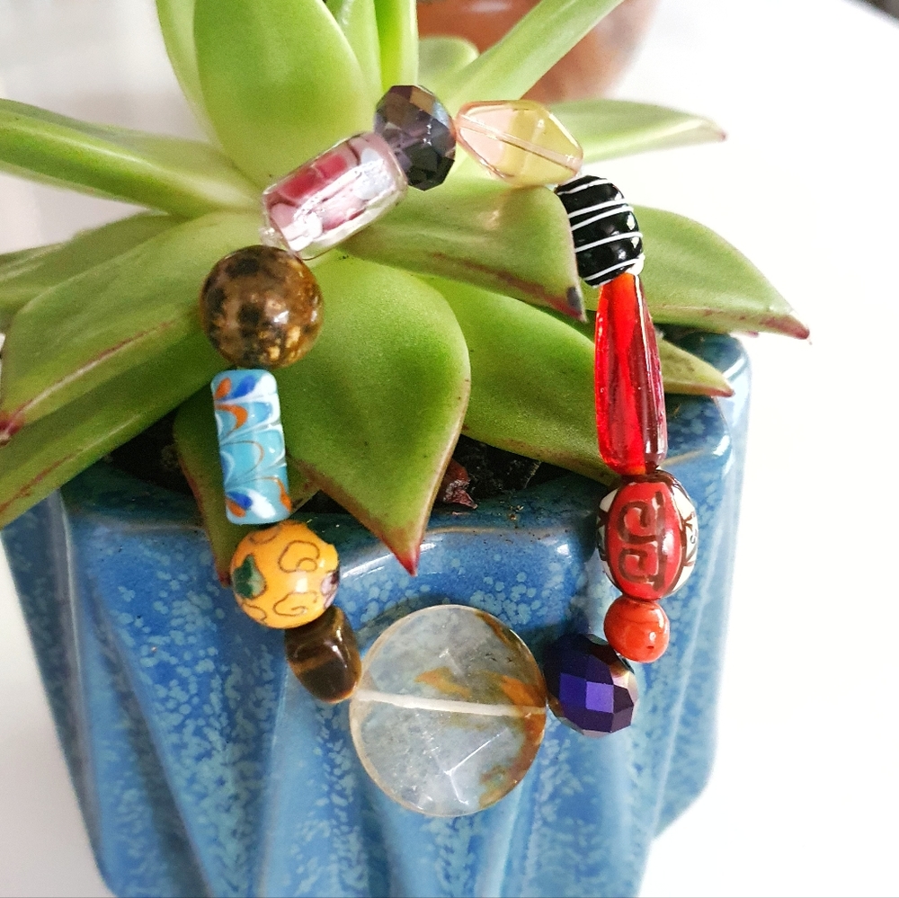 Multicolor Gemstones Stretch Bracelet